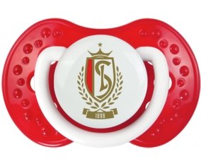 STANDARD DE LIEGE + prénom : 0/6 mois - Blanc-rouge classique embout Lovi Dynamic