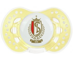 STANDARD DE LIEGE + prénom : 0/6 mois - Trendy-jaune classique embout Lovi Dynamic