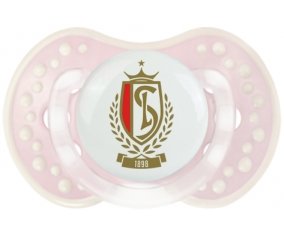 STANDARD DE LIEGE + prénom : 0/6 mois - Retro-rose-tendre classique embout Lovi Dynamic