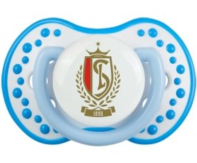 STANDARD DE LIEGE + prénom : 0/6 mois - Blanc-bleu phosphorescente embout Lovi Dynamic