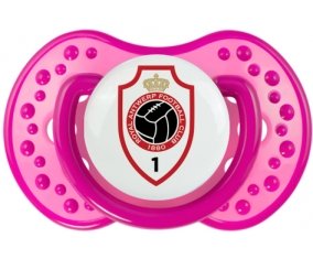 Royal Antwerp FC + prénom : 0/6 mois - Rose classique embout Lovi Dynamic