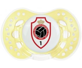 Royal Antwerp FC + prénom : 0/6 mois - Trendy-jaune classique embout Lovi Dynamic