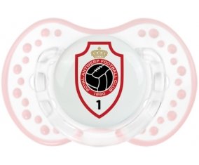 Royal Antwerp FC + prénom : 0/6 mois - Retro-blanc-rose-tendre classique embout Lovi Dynamic