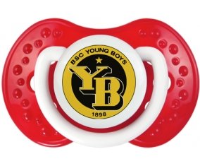 Young Boys Berne + prénom : 0/6 mois - Blanc-rouge classique embout Lovi Dynamic