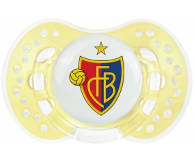 FC Bâle + prénom : 0/6 mois - Trendy-jaune classique embout Lovi Dynamic