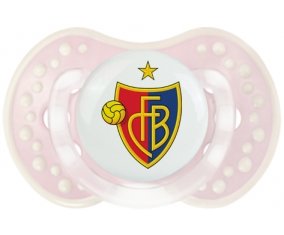 FC Bâle + prénom : 0/6 mois - Retro-rose-tendre classique embout Lovi Dynamic