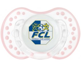 FC Lugano + prénom : 0/6 mois - Retro-blanc-rose-tendre classique embout Lovi Dynamic