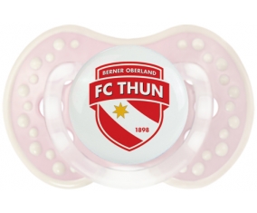 FC Thoune + prénom : 0/6 mois - Retro-rose-tendre classique embout Lovi Dynamic