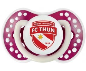 FC Thoune + prénom : 0/6 mois - Fuchsia phosphorescente embout Lovi Dynamic