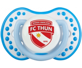 FC Thoune + prénom : 0/6 mois - Blanc-bleu phosphorescente embout Lovi Dynamic
