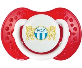 FC Zürich + prénom : 0/6 mois - Blanc-rouge classique embout Lovi Dynamic