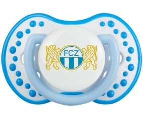 FC Zürich + prénom : 0/6 mois - Blanc-bleu phosphorescente embout Lovi Dynamic