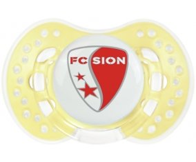 FC Sion + prénom : 0/6 mois - Trendy-jaune classique embout Lovi Dynamic