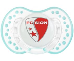 FC Sion + prénom : 0/6 mois - Retro-blanc-lagon classique embout Lovi Dynamic