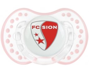 FC Sion + prénom : 0/6 mois - Retro-blanc-rose-tendre classique embout Lovi Dynamic
