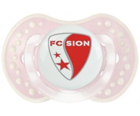 FC Sion + prénom : 0/6 mois - Retro-rose-tendre classique embout Lovi Dynamic