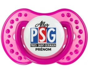 Allez Paris saint-germain + prénom : 0/6 mois - Rose classique embout Lovi Dynamic