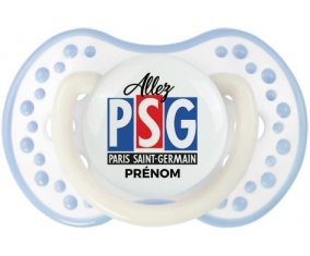 Allez Paris saint-germain + prénom : 0/6 mois - Blanc-cyan classique embout Lovi Dynamic