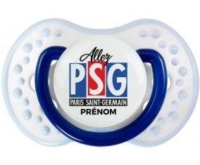 Allez Paris saint-germain + prénom : 0/6 mois - Marine-blanc-bleu classique embout Lovi Dynamic