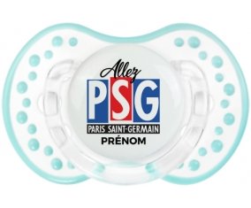 Allez Paris saint-germain + prénom : 0/6 mois - Retro-blanc-lagon classique embout Lovi Dynamic