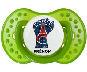 Force Paris saint-germain + prénom : 0/6 mois - Vert classique embout Lovi Dynamic