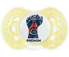 Force Paris saint-germain + prénom : 0/6 mois - Trendy-jaune classique embout Lovi Dynamic