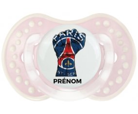 Force Paris saint-germain + prénom : 0/6 mois - Retro-rose-tendre classique embout Lovi Dynamic