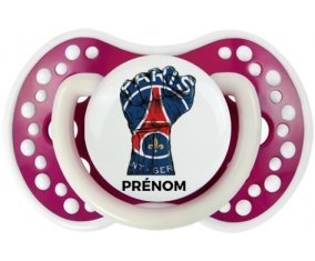 Force Paris saint-germain + prénom : 0/6 mois - Fuchsia phosphorescente embout Lovi Dynamic
