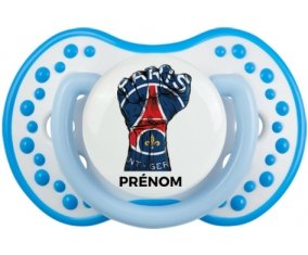 Force Paris saint-germain + prénom : 0/6 mois - Blanc-bleu phosphorescente embout Lovi Dynamic