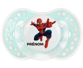 Spiderman + prénom : 0/6 mois - Retro-turquoise-lagon classique embout Lovi Dynamic