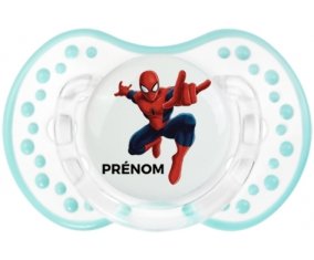 Spiderman + prénom : 0/6 mois - Retro-blanc-lagon classique embout Lovi Dynamic