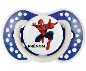 Spiderman + prénom : 0/6 mois - Bleu-marine phosphorescente embout Lovi Dynamic