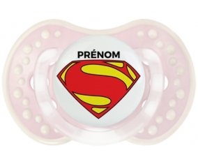 Superman + prénom : 0/6 mois - Retro-rose-tendre classique embout Lovi Dynamic