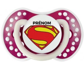 Superman + prénom : 0/6 mois - Fuchsia phosphorescente embout Lovi Dynamic