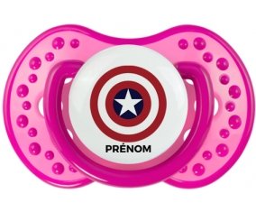 Captain america + prénom : 0/6 mois - Rose classique embout Lovi Dynamic