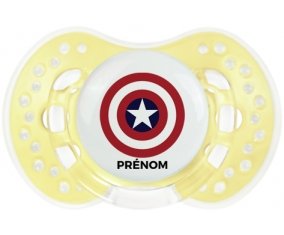 Captain america + prénom : 0/6 mois - Trendy-jaune classique embout Lovi Dynamic