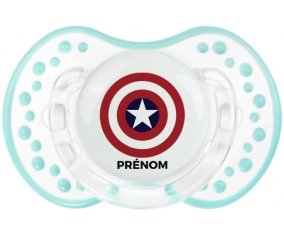 Captain america + prénom : 0/6 mois - Retro-blanc-lagon classique embout Lovi Dynamic