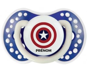 Captain america + prénom : 0/6 mois - Bleu-marine phosphorescente embout Lovi Dynamic