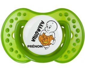 Halloween casper + prénom : Sucette LOVI Dynamic personnalisée