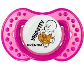 Halloween casper + prénom : 0/6 mois - Rose classique embout Lovi Dynamic