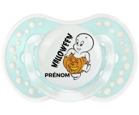 Halloween casper + prénom : 0/6 mois - Retro-turquoise-lagon classique embout Lovi Dynamic