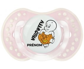 Halloween casper + prénom : 0/6 mois - Retro-rose-tendre classique embout Lovi Dynamic