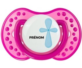 It's a girl croix rose + prénom : 0/6 mois - Rose classique embout Lovi Dynamic