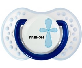 It's a girl croix rose + prénom : 0/6 mois - Marine-blanc-bleu classique embout Lovi Dynamic