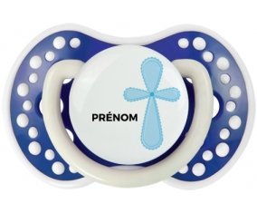 It's a girl croix rose + prénom : 0/6 mois - Bleu-marine phosphorescente embout Lovi Dynamic