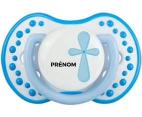 It's a girl croix rose + prénom : 0/6 mois - Blanc-bleu phosphorescente embout Lovi Dynamic