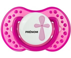 It's a boy croix bleue + prénom : 0/6 mois - Rose classique embout Lovi Dynamic