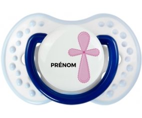 It's a boy croix bleue + prénom : 0/6 mois - Marine-blanc-bleu classique embout Lovi Dynamic