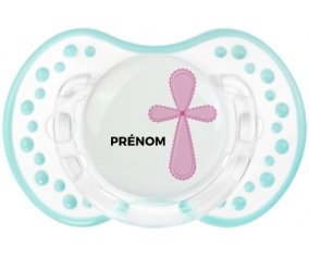 It's a boy croix bleue + prénom : 0/6 mois - Retro-blanc-lagon classique embout Lovi Dynamic