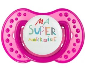 Ma super marraine + prénom : 0/6 mois - Rose classique embout Lovi Dynamic